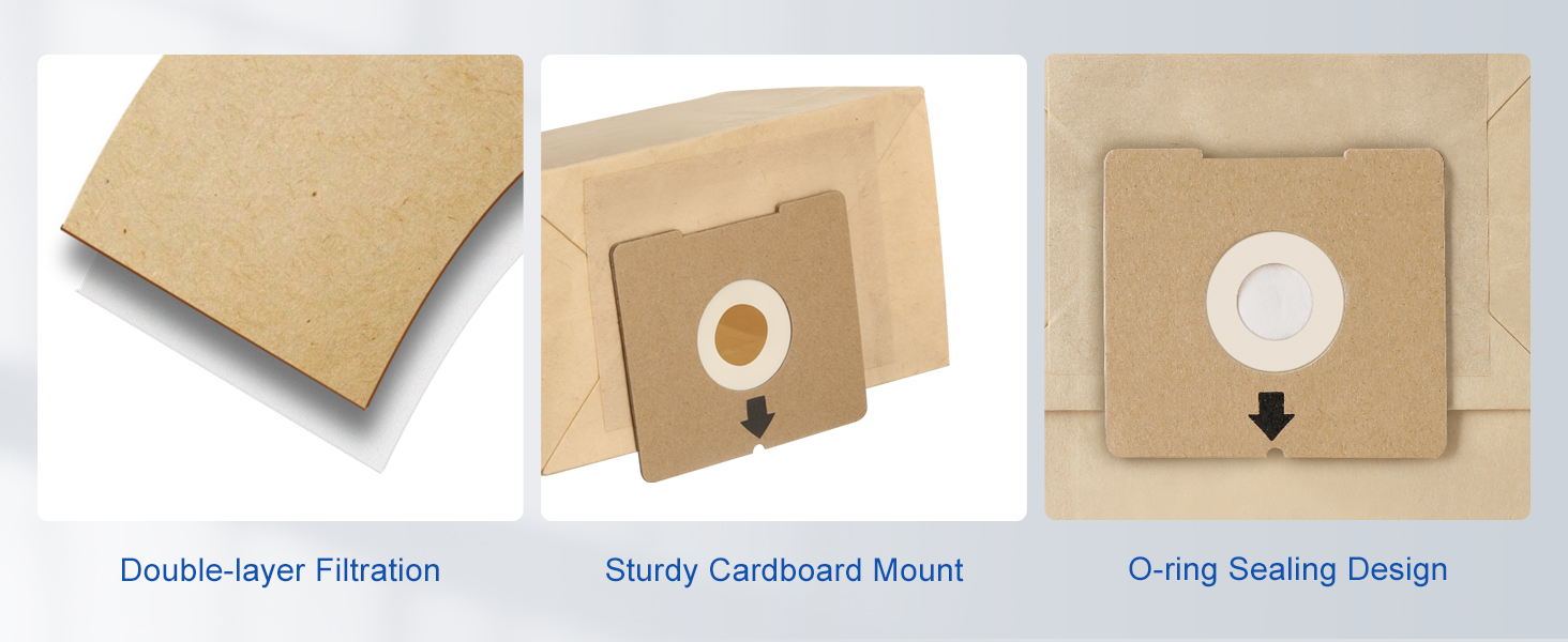 Vacuum Bags 2138425 Compatible with Bissell Zing Canister Vacuum