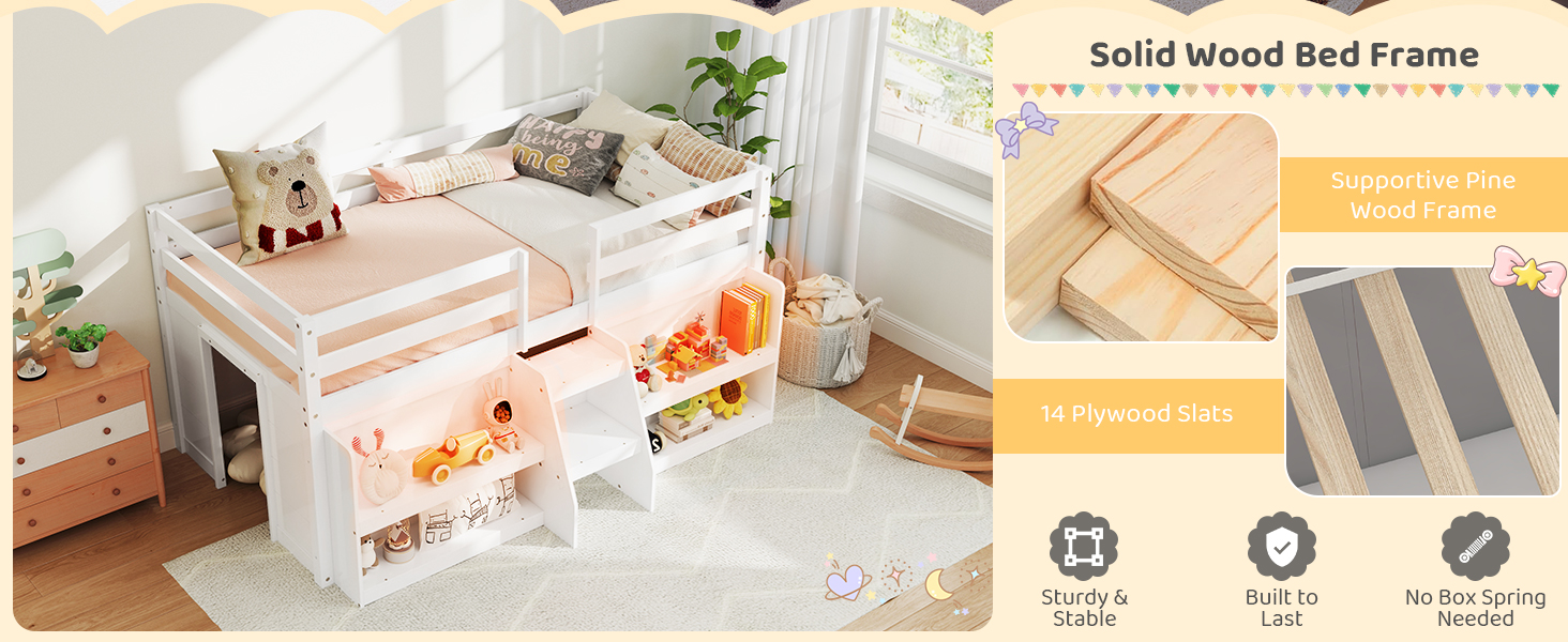 Wood Loft Bed