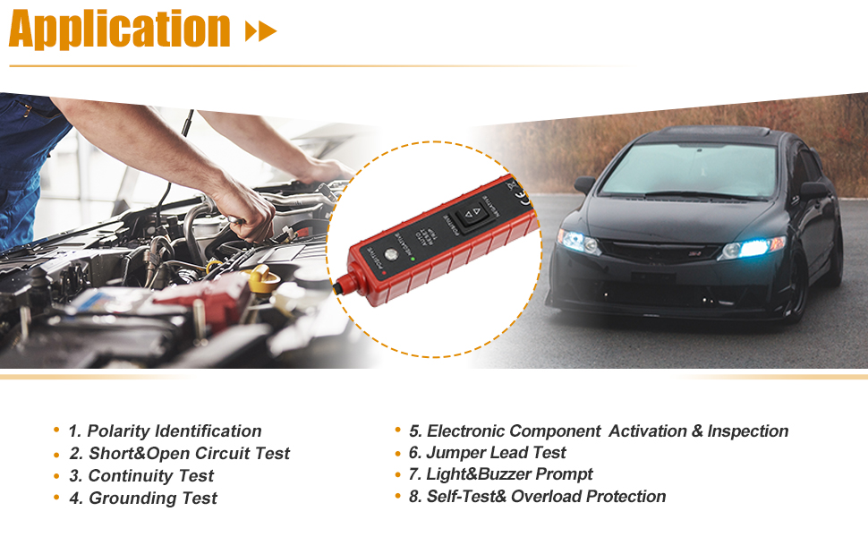 X AUTOHAUX Automotive Electrical System Tester EM285 Car