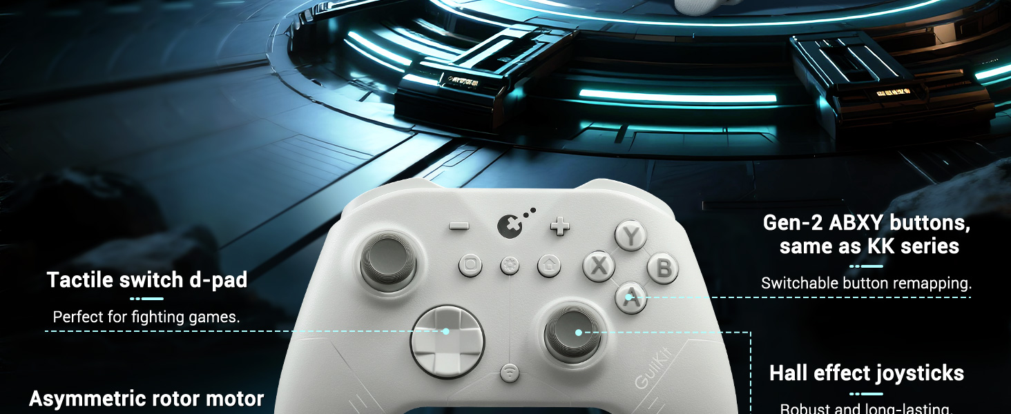 GuliKit ES Controller for Switch/Switch 2,Windows, iOS, Android, Hall Effect Joysticks