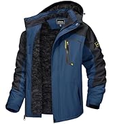 TACVASEN Men's Winter Skiing Jackets Water Resistant Fleece Coats Insulated Thermal Snowboard Jac...