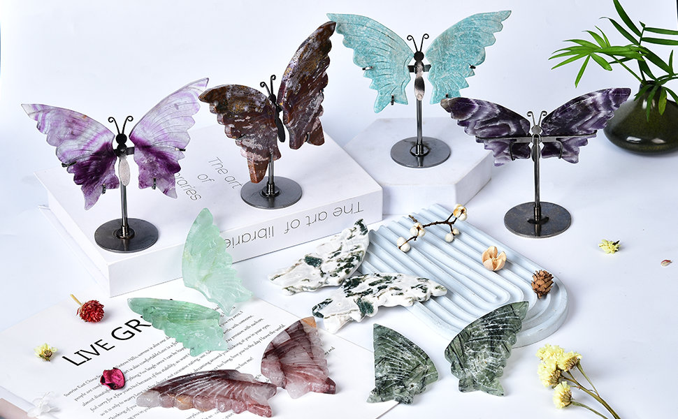 Crystal Butterfly Wing Art Decor