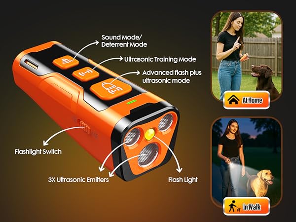 dog bark deterrent device