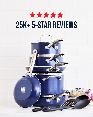 Blue Diamond Pan, Diamond-infused ceramic nonstick