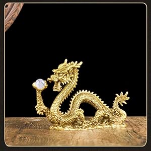 龍の置物 金龍 水晶玉持ち金龍 縁起物 厄除け 開運 金運アップ　置物 金色 龍 ゴールド 金 ドラゴン 水晶持ち 置物 財運アップ 金運アップ