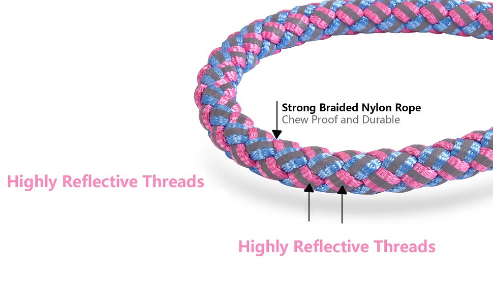Strong Nylon Braided rope, chew proof and durable