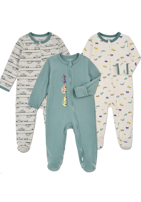 Baby Footed Pajamas with Mittens