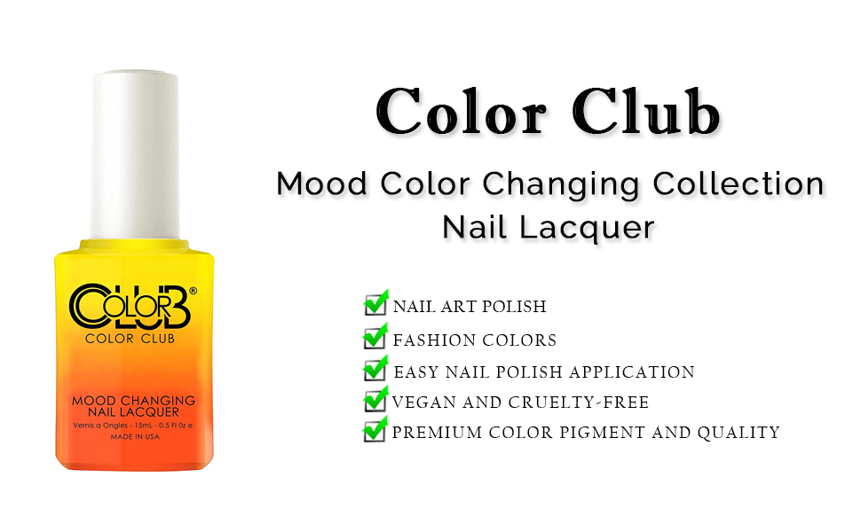 Amazon com Color Club Mood Color Changing Collection Nail Lacquer