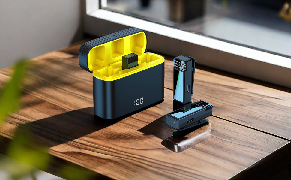 Bwcinu Wireless Lavalier Microphones for iPhone,Android2