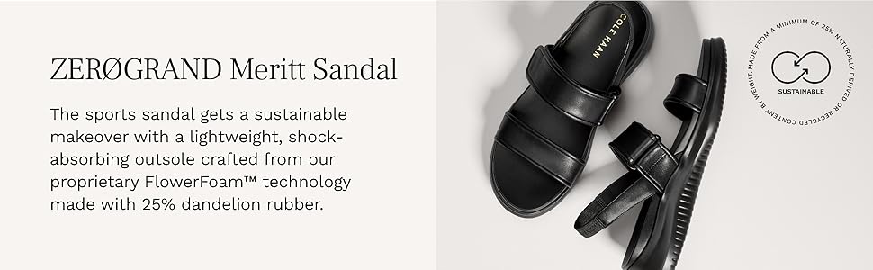 Amazon.com | Cole Haan Women's Zerogrand Meritt Sandals Flat