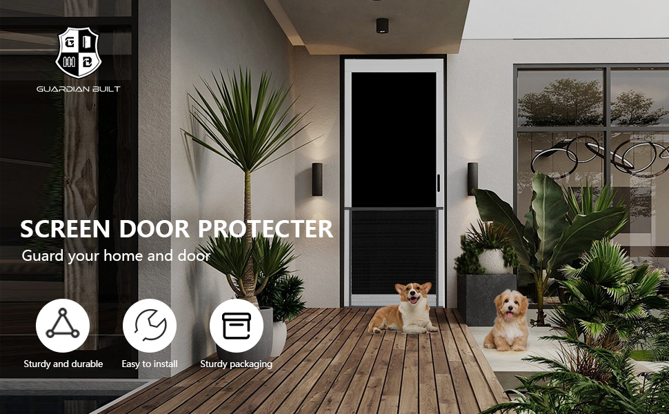 Guardian Steel Pet Grille (Brown 36 Inch) Screen Door