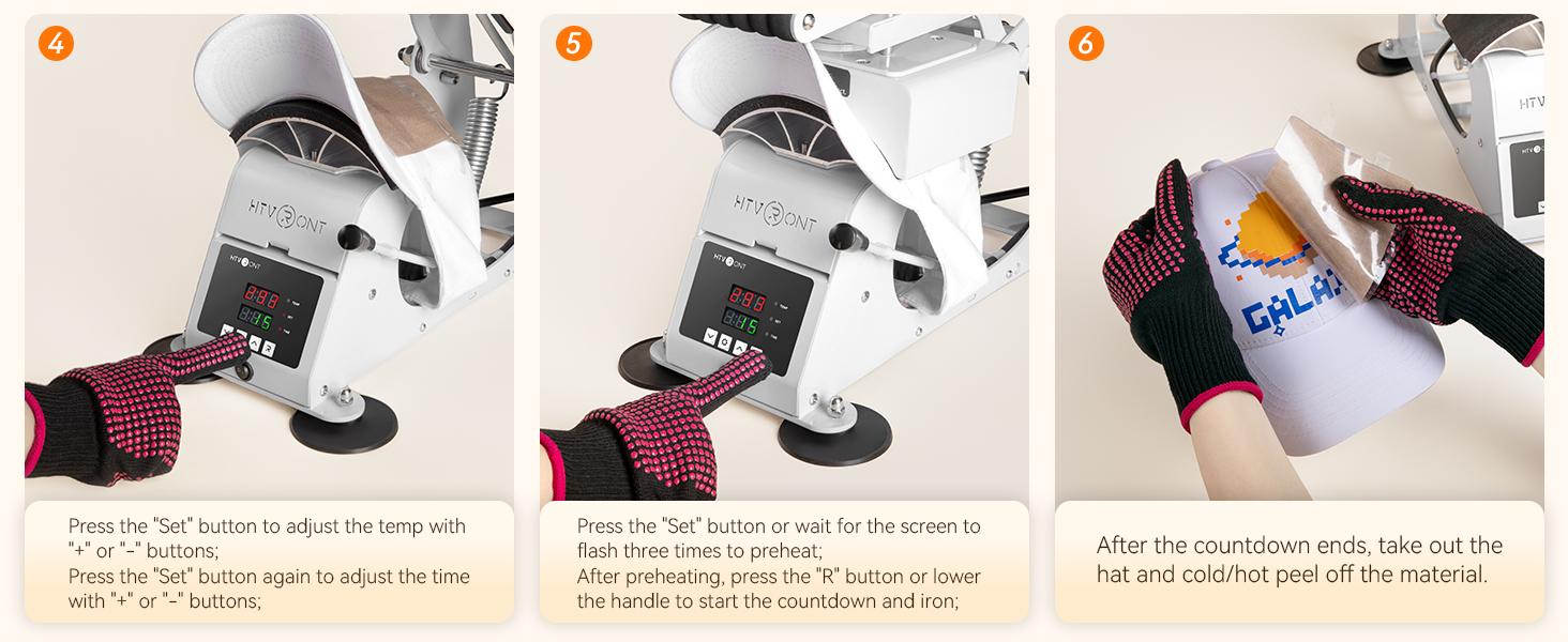 hat press machine for caps