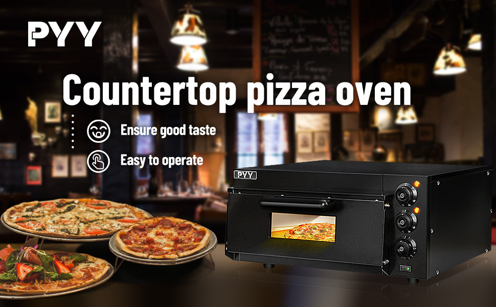 PYY Indoor Pizza Oven Countertop Electric Pizza Oven 2000W