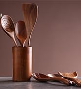 teak wood kitchen utensils