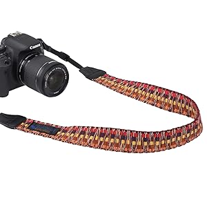 Amazon | Gevaert カメラストラップ マルチストライプ