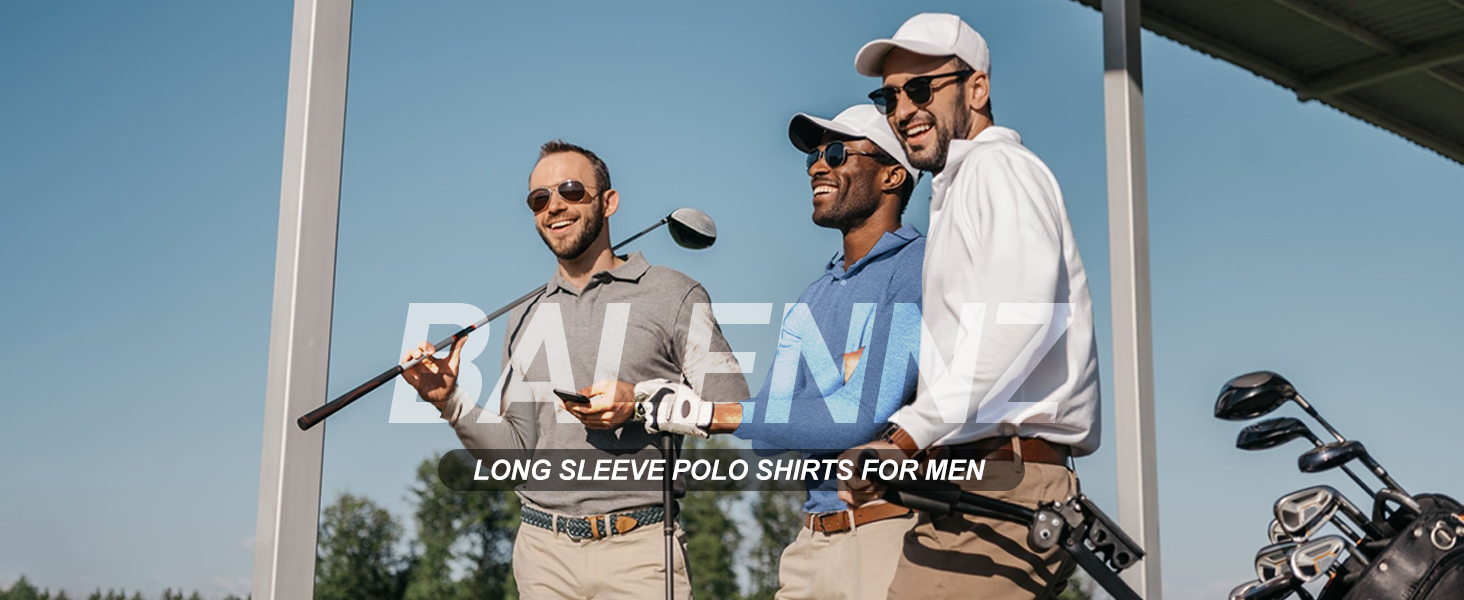 long sleeve polo shirts for men