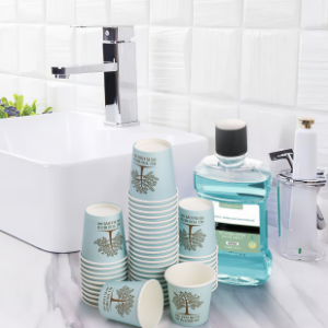  Colorful Disposable Mouthwash Cups