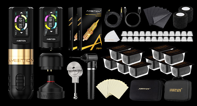 Amazon.com: Tattoo Kit-Ambition Zetton Wireless Tattoo