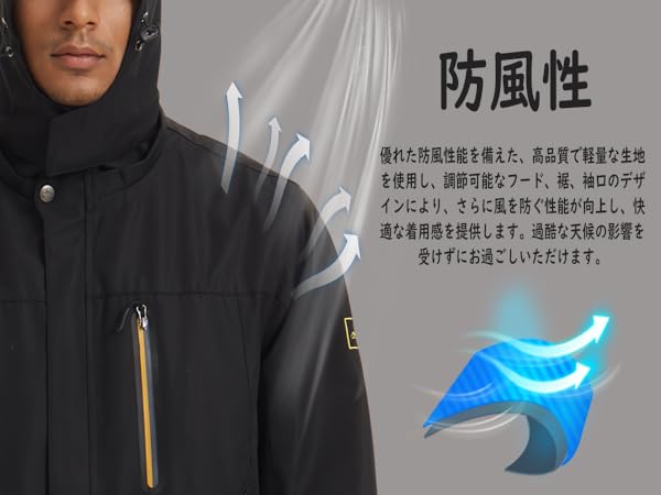 Amazon | [TACVASEN] アウトドアウェア 軽量 メンズ 防寒着