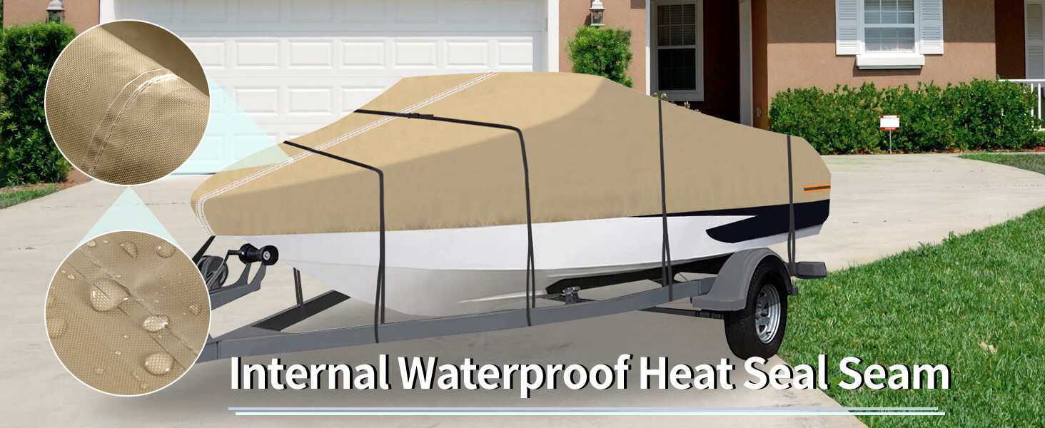 OutdoorLines Waterproof Boat Covers 1416 Ft Long Heavy