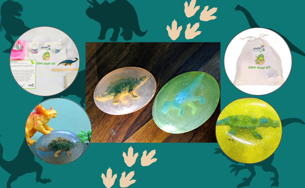 Buy WonderLab Dino Soap Making Kit Lab, DIY Science Experiment Kit (Age