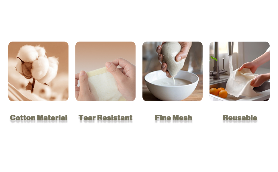 Cotton Material /Tear Resistant /Fine Mesh/ Reusable