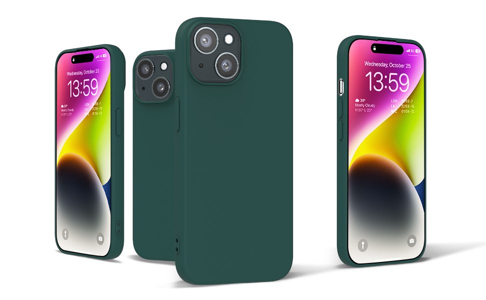 Apple iPhone 13 Silicone Phone Case Dark Green