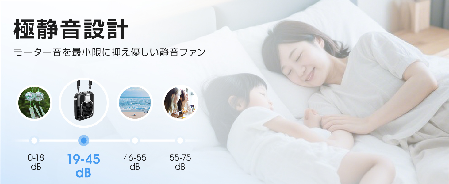 扇風機 ハンディ 首掛け扇風機 携帯扇風機 暑さ対策グッズ