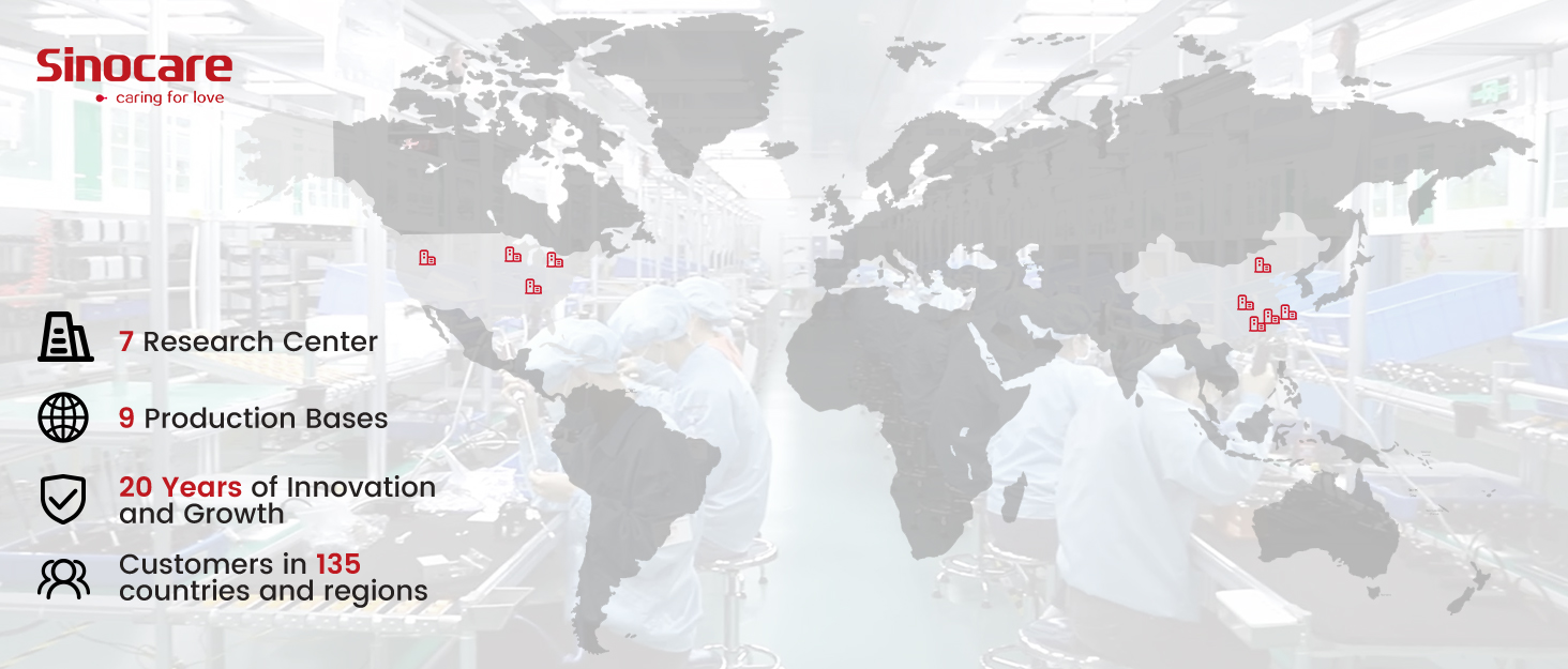 sinocare Blood Glucose Test Strips Set, Blood Sugar Test Strips 100