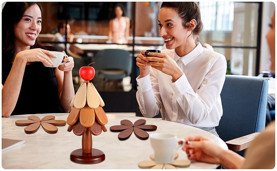 Christmas Gift for Holiday Kitchen - Used as a coffee coaster or a tripod for a pan