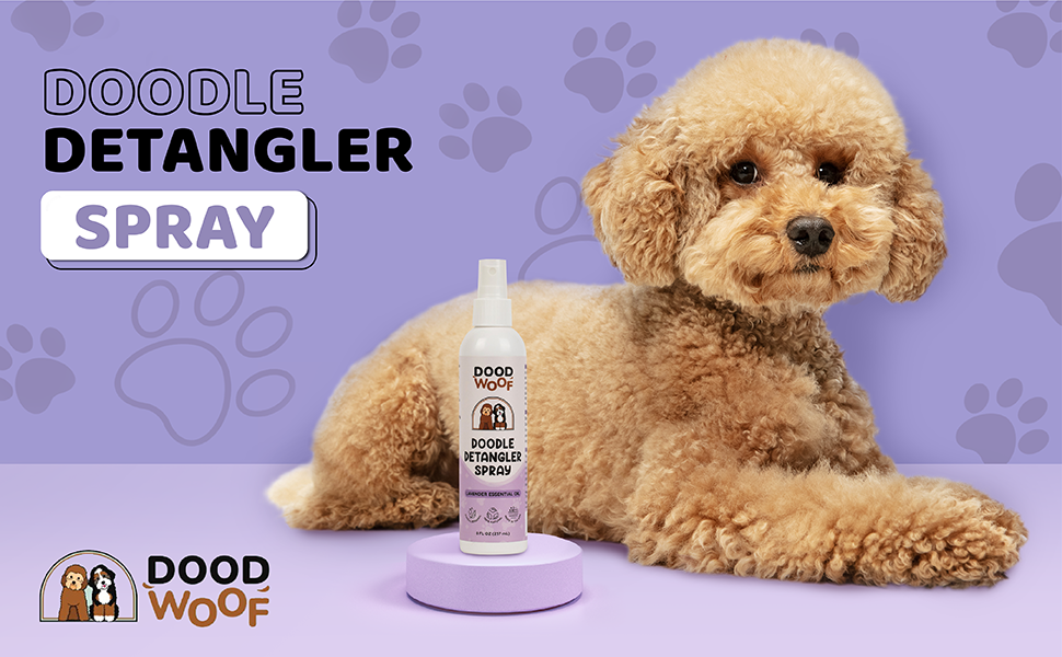 Dood Woof Dog Detangler Spray Dematting for Doodle