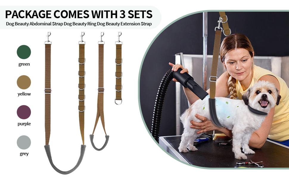 TopLove Dog Grooming Belly Straps Dog Grooming Loops