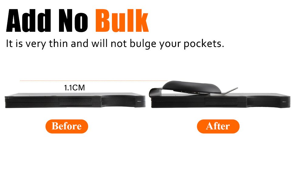 SZJCLTD AirTag Holder for Wallet, Airtag Money Clip for Metal Wallet, Minimalist