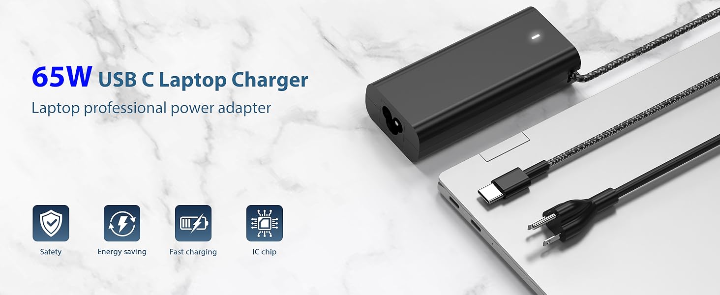 65W USB C Laptop Charger