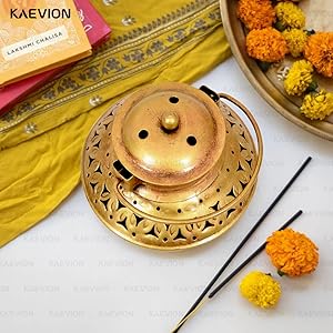 KAEVION Home Décor Small Size Incense Holder Only Wall Hanging Degchi Pot Dhup Dani Home Decor Item