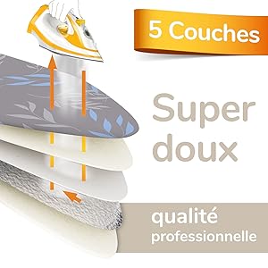 smart&gentle bügelbrettbezug mit 5 schichten made in germany