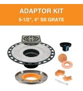 Schluter Kerdi-Drain-A Adapt Kit with Integrated Bonding Flange - Designed to Convert Clamping Ri...