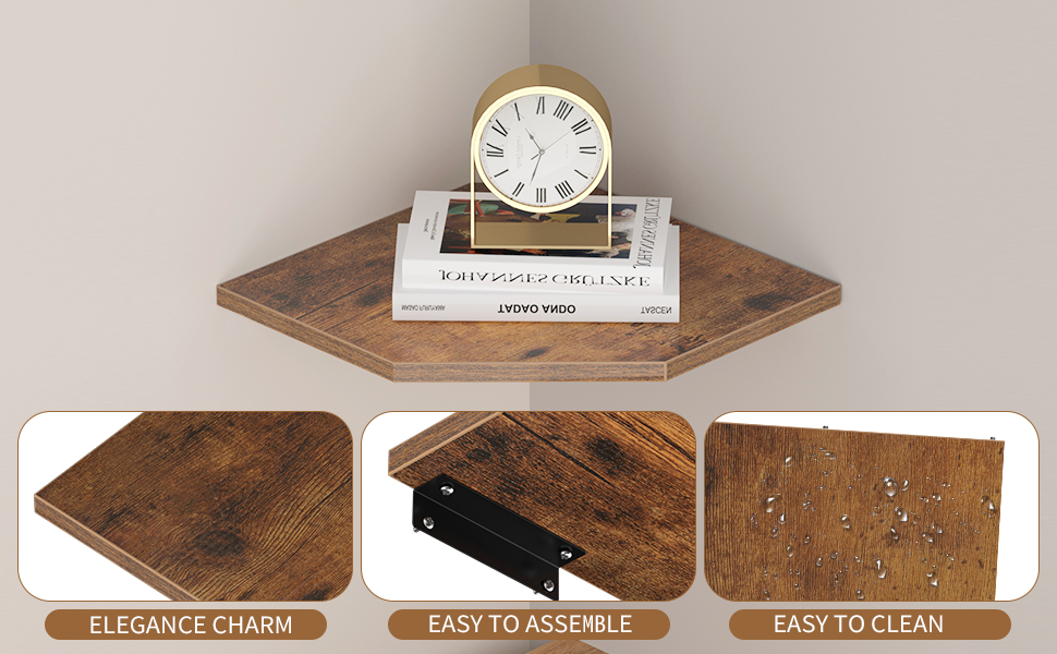G.SHELF 1200(ウォールナット) Amazon.com: Demigo Corner Shelf Wall Mount, Set of 2 Solid
