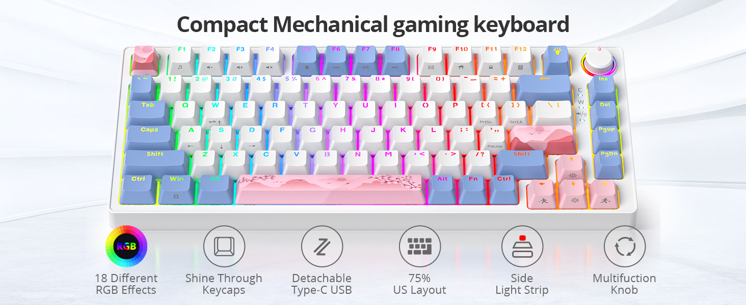 Compact Pink Keyboard