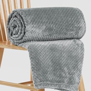 WAFFLE FLANNEL FLEECE MINK THROW