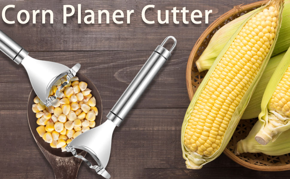 2 Pcs Corn Peeler Corn Planer Thresher Stainless Steel Corn