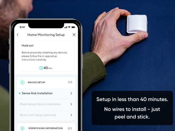 Easy to install DIY home security system from smart home company Wyze, control via the app & keypad