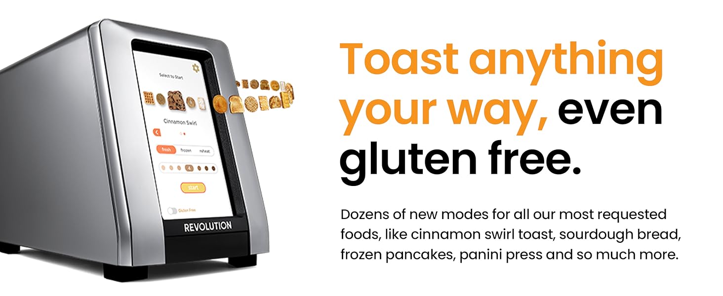 Revolution R270 HighSpeed Touchscreen Toaster, 2Slice