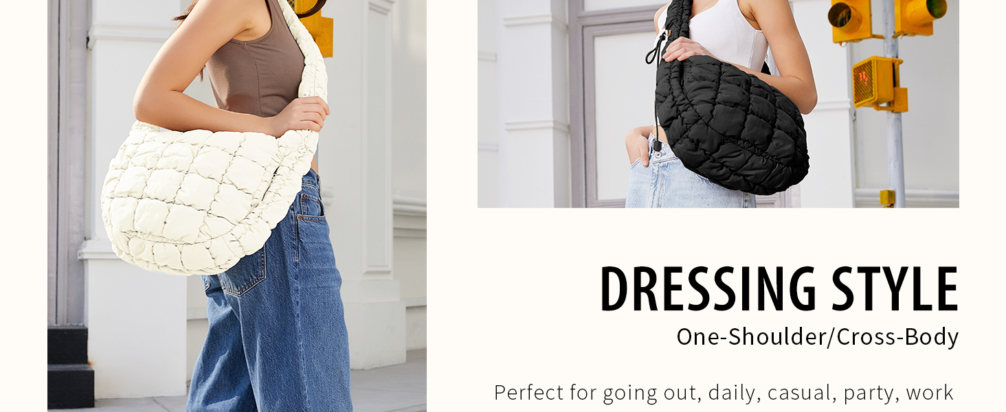 Puffer bag for women
