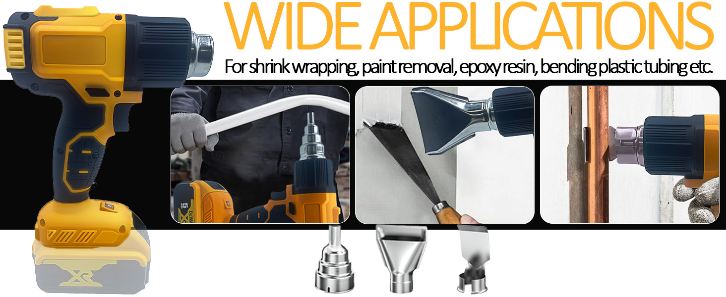 Introduction to the functions of three different nozzles of hot air gun