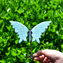 Natural Amazonite Stone Crystal Butterfly
