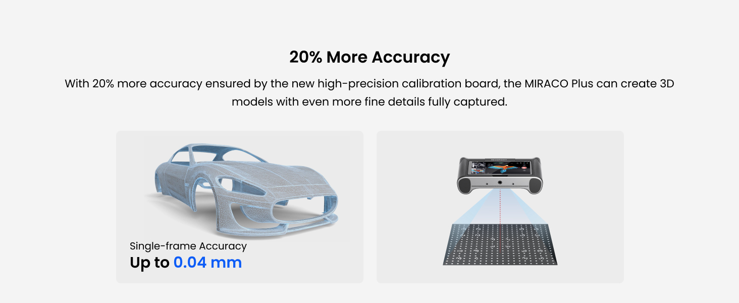 Revopoint MIRACO Plus 3D Scanner for 3D Printing, Standalone Handheld