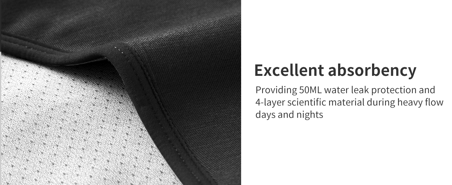 HBselect Period Underwear for Women Leak Proof High Waisted Panties Incontinence