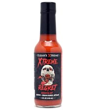 xtreme regret hot sauce, hottest, truff, old bay, sriracha, carolina reaper, pepper x, mad dog 357