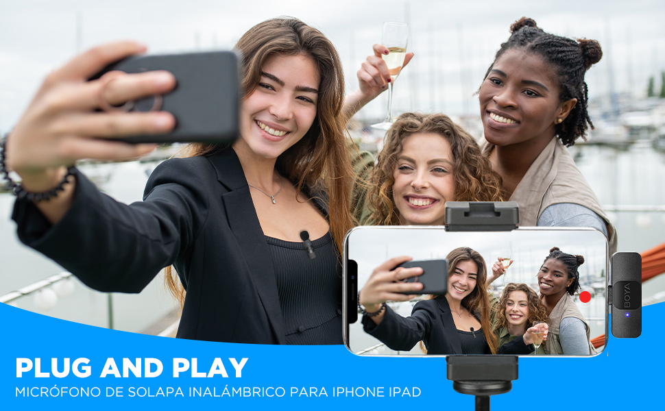 Microfone de lapela sem fios BOYA
